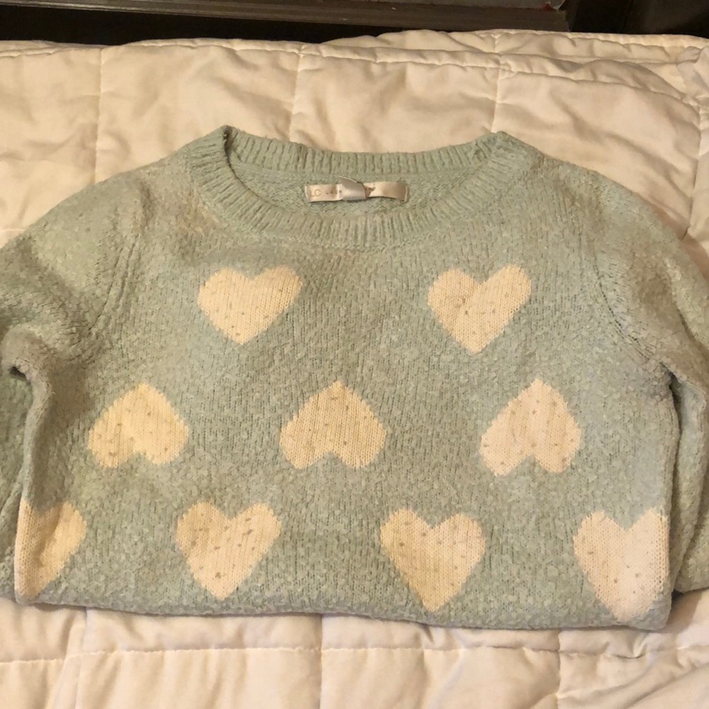 Lauren Conrad sweater with hearts
